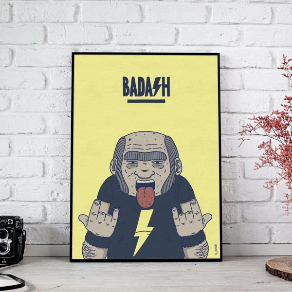 BadAsh illustration. Poster print