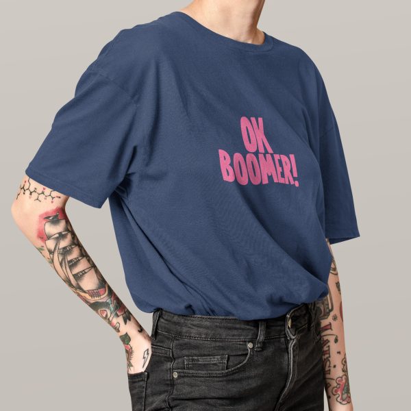 ok boomer print t-shirt